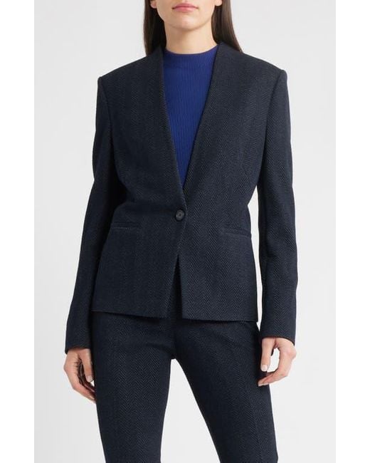 Boss Blue Jemma2 One-Button Blazer