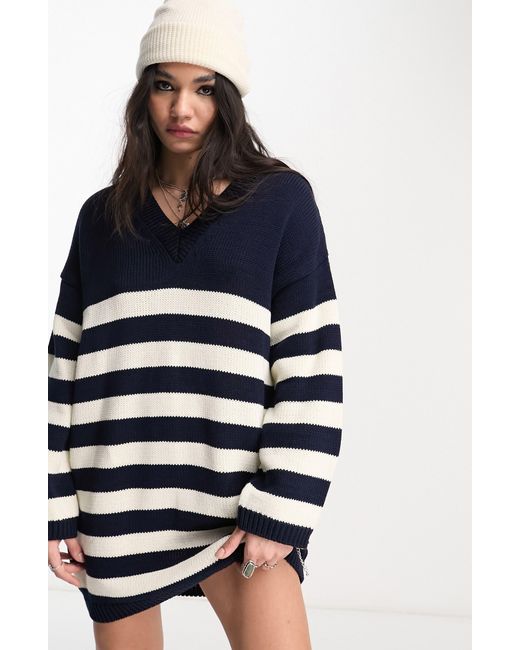 ASOS Multicolor Stripe Sweater Dress