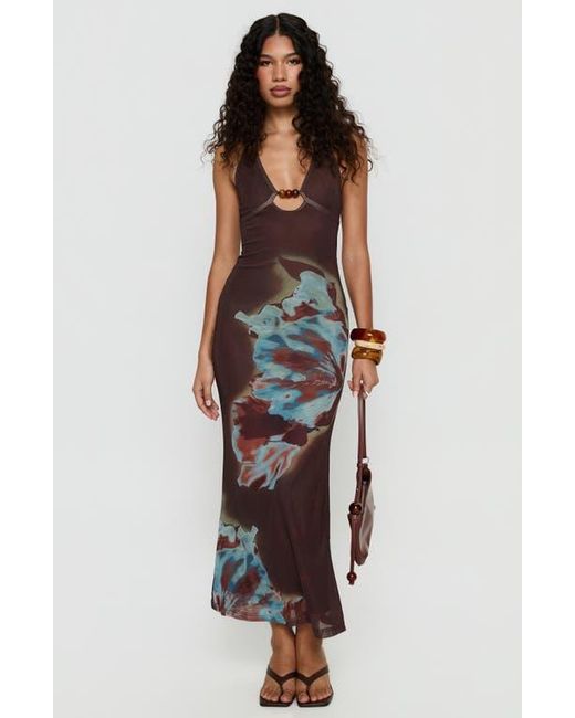 princess polly multicolor dress Amoret Backless Maxi Dress | Multi | Womens