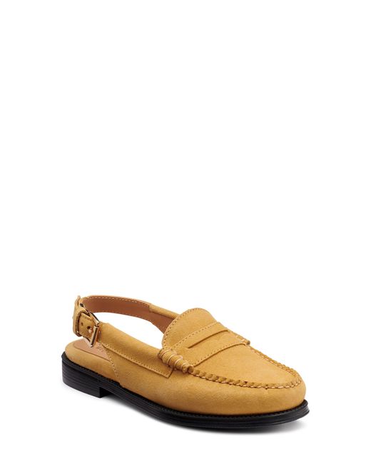 G.H.BASS Yellow G. H.bass Easy Slingback Weejuns Loafer