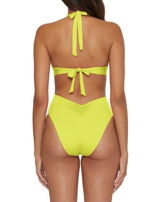 Becca Yellow Color Code High Waist Bikini Bottoms