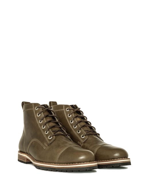 Helm Brown Hollis Cap Toe Lace-up Boot for men