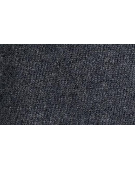 Treasure & Bond Black Pointelle Ruffle Wool & Cashmere Cardigan