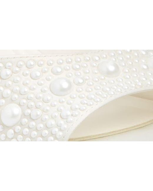 Open Edit White Whitney Block Heel Sandal
