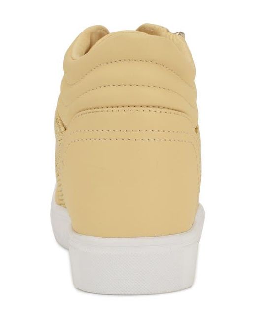 Nine West Natural Tons Lace-Up Wedge Sneaker