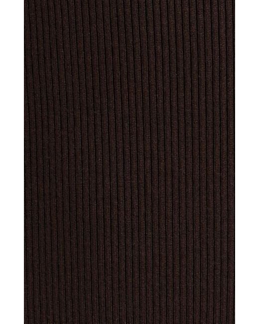 Tahari Black The Chaya Button Detail Long Sleeve Sweater Dress