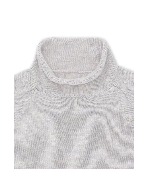 Fortela Gray Andrew Merino Wool High Neck Sweater for men