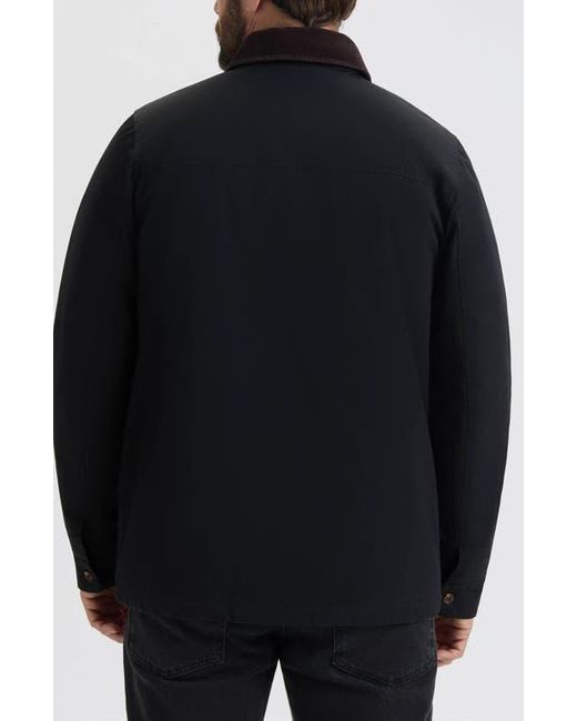 Hunter Black Water Repellent Canvas Barn Jacket for men