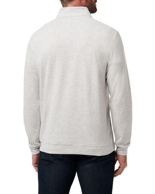 Travis Mathew Gray Cloud Quarter Zip for men