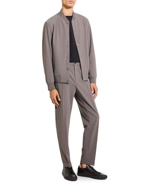 Theory Gray Murphy Precision Bomber Jacket for men