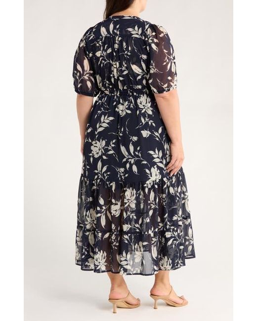 Gibsonlook Multicolor Kira Print Drawstring Maxi Dress
