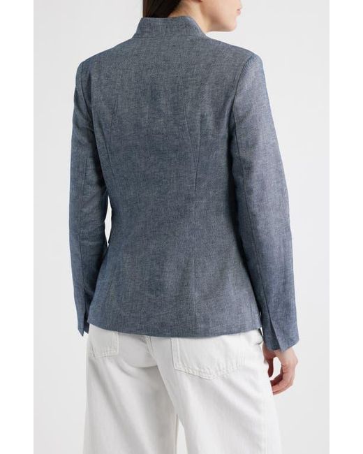 Halogen® Blue One-Button Blazer