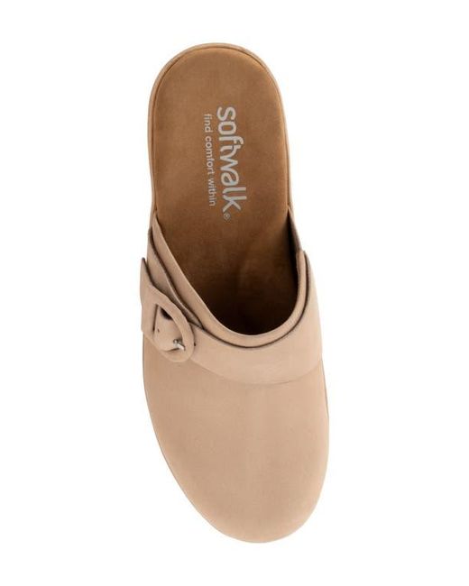 Softwalk® Brown Ferrara Platform Mule