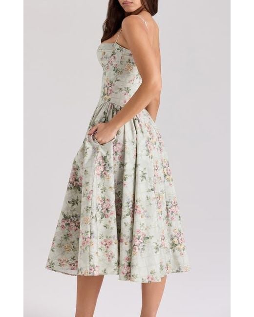 silvana embroidered cold shoulder corset fit & flare dress La Divine CD803 Embellished Corset Gown Satin Skirt 16 / Navy main image 1