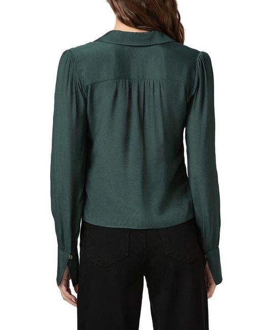 PAIGE Green Camu Long Sleeve Blouse
