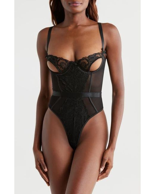 Kilo Brava Black Cutout Underwire Teddy