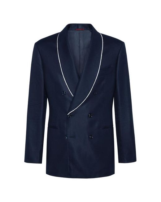 Brunello Cucinelli Blue Tuxedo Jacket for men