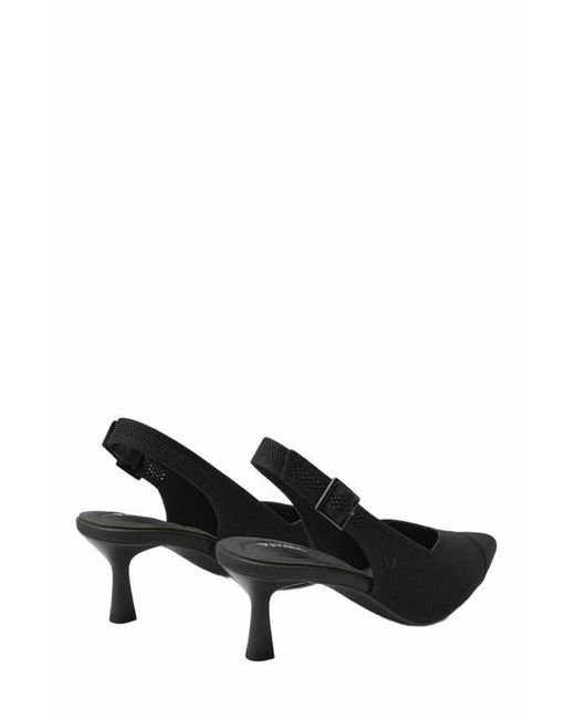 VIVAIA Black Addison Pointed-Toe Slingback Sandals