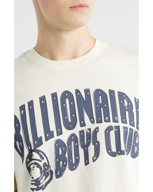 BBCICECREAM White Curve Logo Graphic Cotton T-Shirt for men