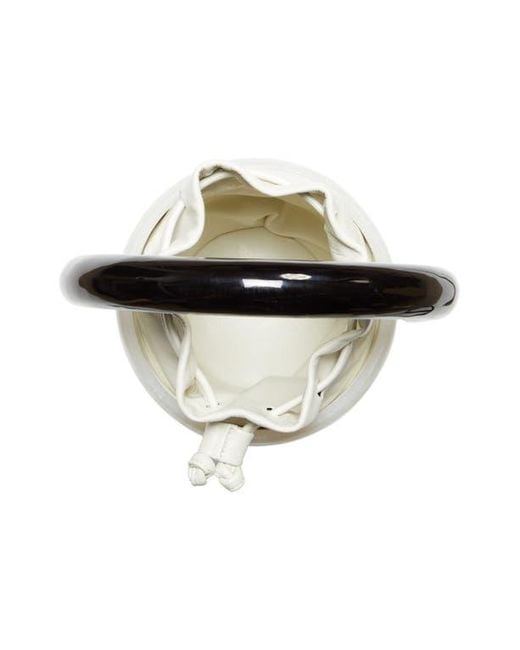 Cult Gaia White Olivia Bucket Bag