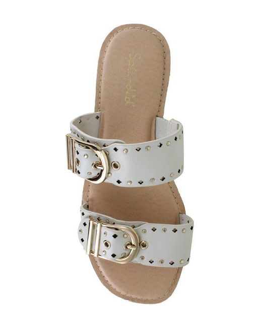Splendid White Leena Slide Sandal