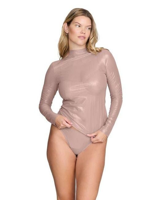 CUUP Pink The Mockneck Top