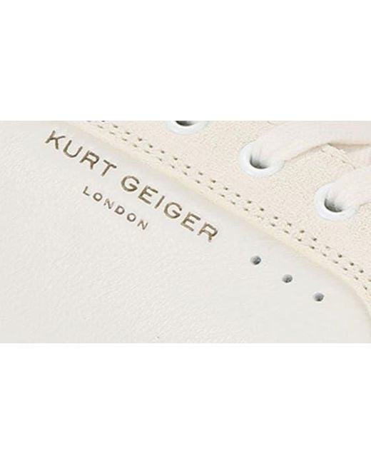 Kurt Geiger White Kensington Platform Sneaker