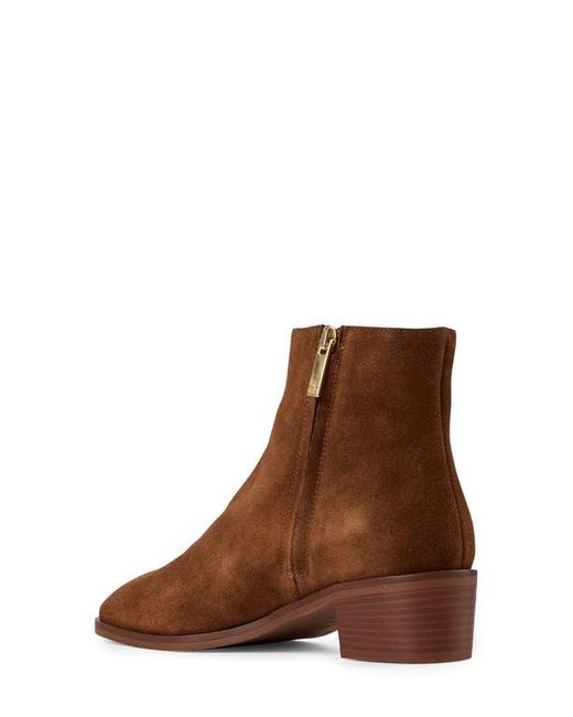 Aquatalia Brown Reeta Luxe Suede Bootie
