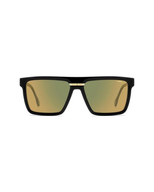 Carrera Green Victory 58Mm Rectangular Flat Top Sunglasses for men