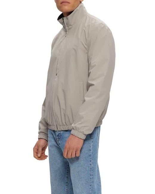 Gorski Gray Reversible Zip Jacket for men