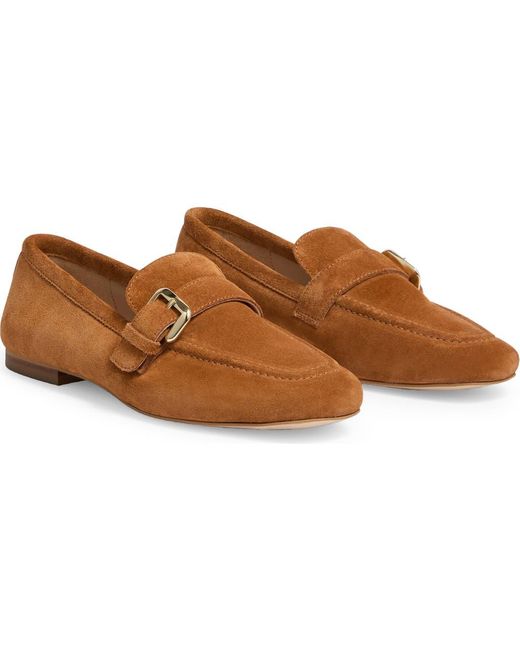 L.K.Bennett Brown Austin Oloid Buckle Loafer
