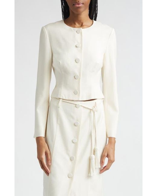 Posse White Elspeth Wool Jacket
