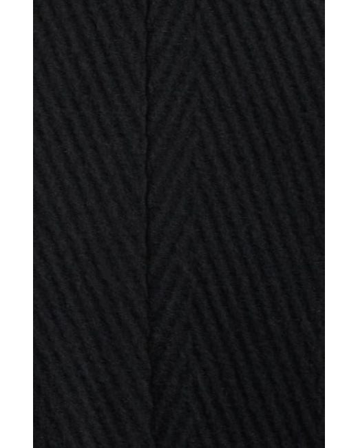 Sam Edelman Black Chevron Pattern Tie Waist Coat