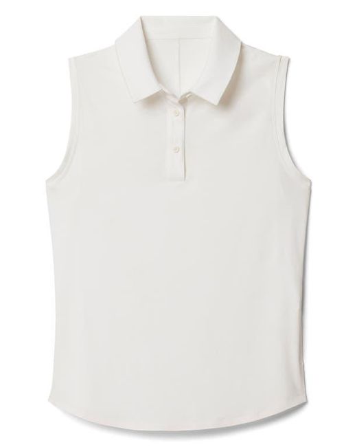 Rhone White Course To Court Sleeveless Polo