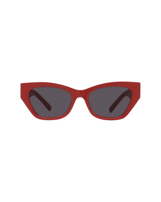Givenchy Red 4g 55mm Cat Eye Sunglasses
