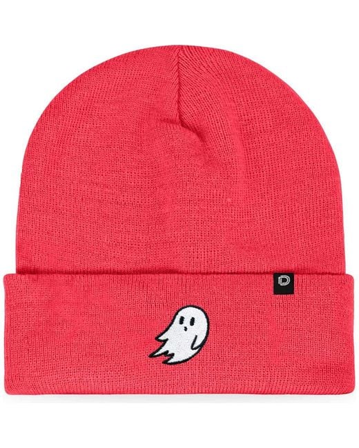 Alix Red Ghost Beanie for men