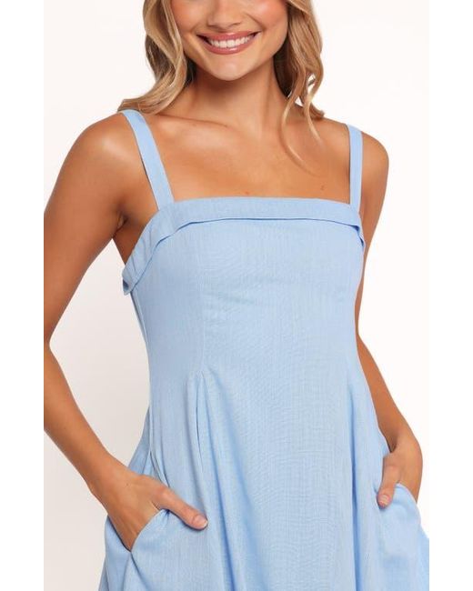 Petal & Pup Blue Caitlin Fit & Flare Minidress