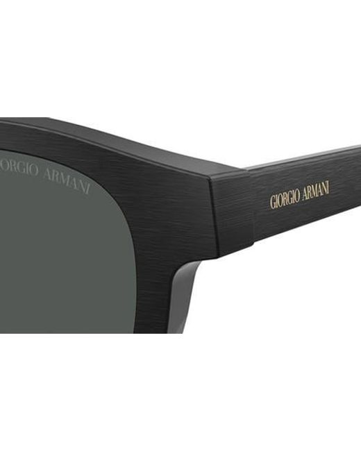 Armani Black 48Mm Rectangle Sunglasses
