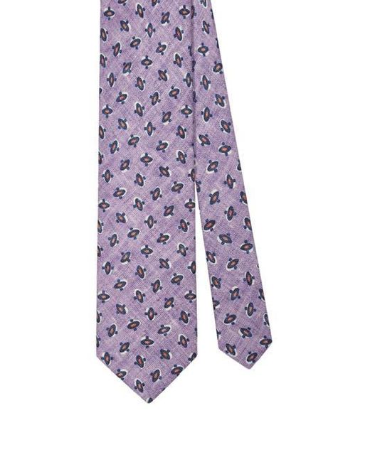 Robert Talbott Purple Robert Geometric Print Best Of Class Necktie for men