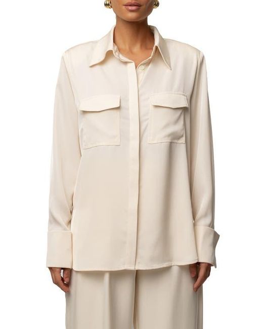 JLUXLABEL Natural Misty Button-Up Shirt