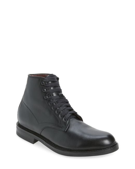 Allen Edmonds Black Higgins Mill Plain Toe Boot for men