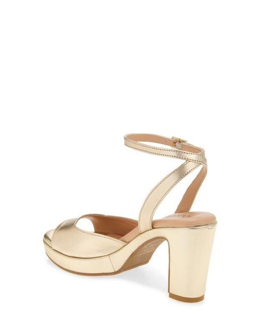 Cordani Metallic Vita Ankle Strap Platform Sandal