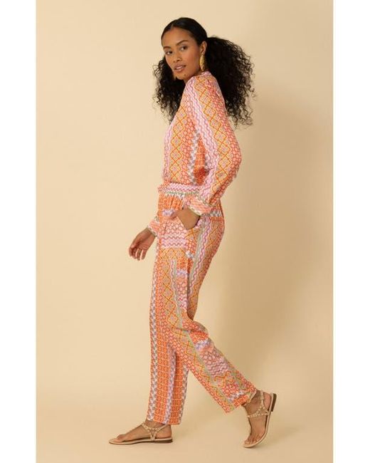 Hale Bob Pink Rhea Charmeuse Pant