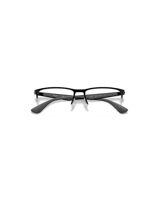 Ray-Ban Black 58Mm Rectangle Optical Glasses