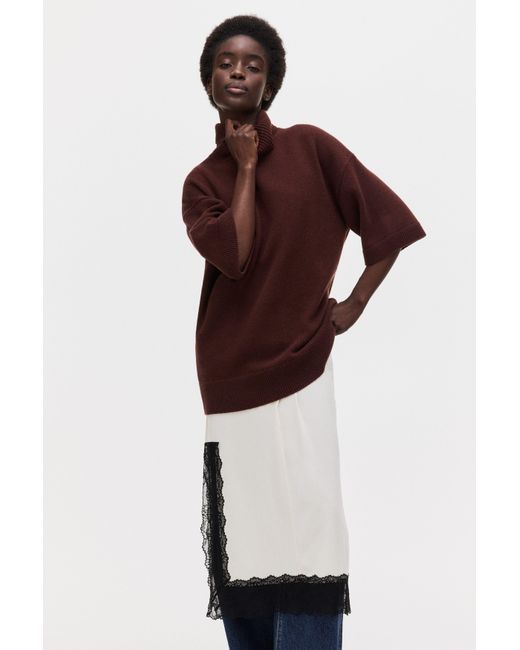 H&M Red Roll-Neck Wool Jumper