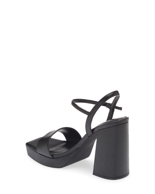 Open Edit Black Noella Ankle Strap Platform Sandal