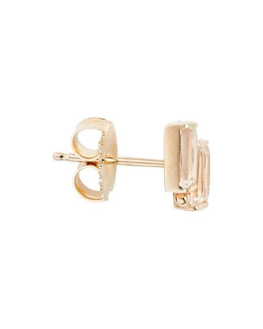 Anzie White Cléo Deux Carré Stud Earrings