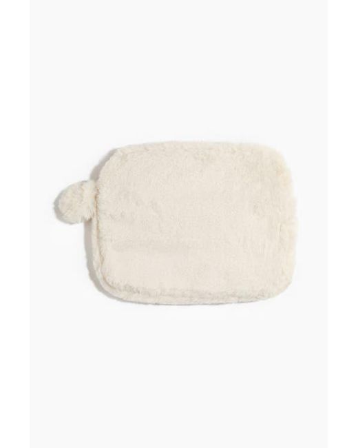 H&M White Fluffy Laptop Case