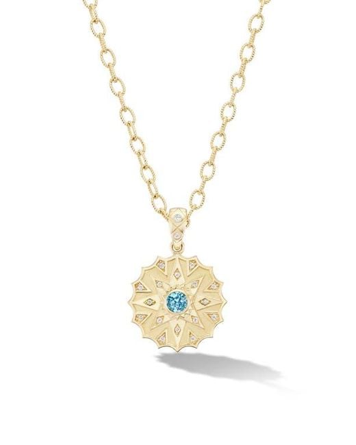 Orly Marcel Metallic Star Medallion Pendant Necklace