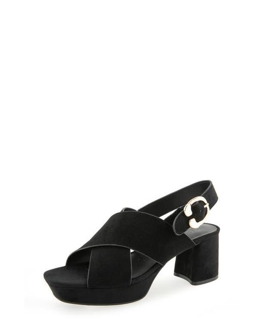 Aerosoles Black Pura Platform Sandal